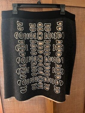 Tory Burch soft wool/lined sequin 🌙 skirt/XL